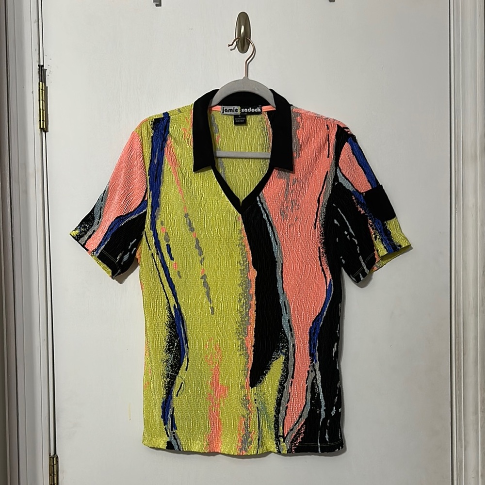 Jamie Sadock Multicolor Abstract Shirt